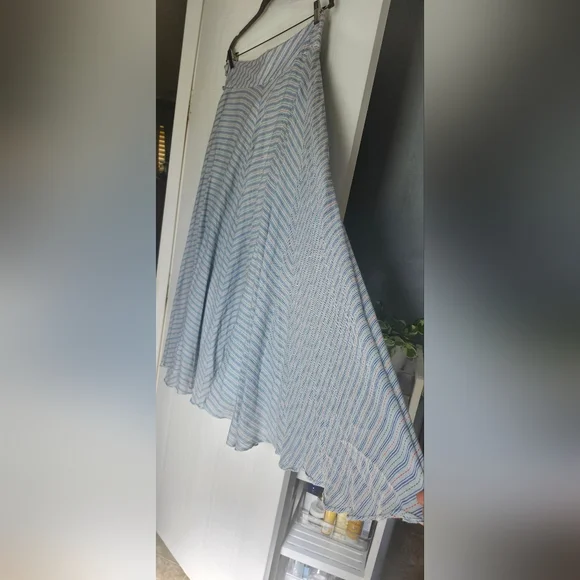 Odille Multicolor Striped A-Line Skirt - Picture 2 of 12